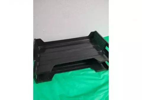The Universal Recycled Plastic Side Load Desk Trays 2 pieces